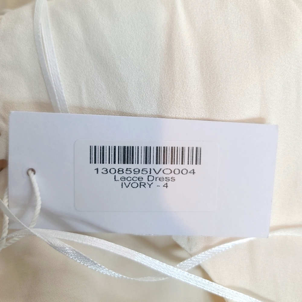 Reformation Lecce Maxi Crepe Sweetheart Neckline Gown Wedding Dress in I… - Picture 7 of 12